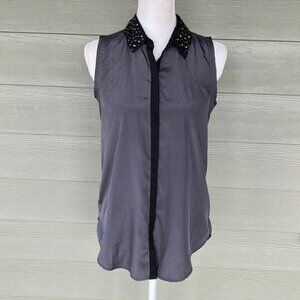 Rock & Republic Sleeveless Button Down Blouse